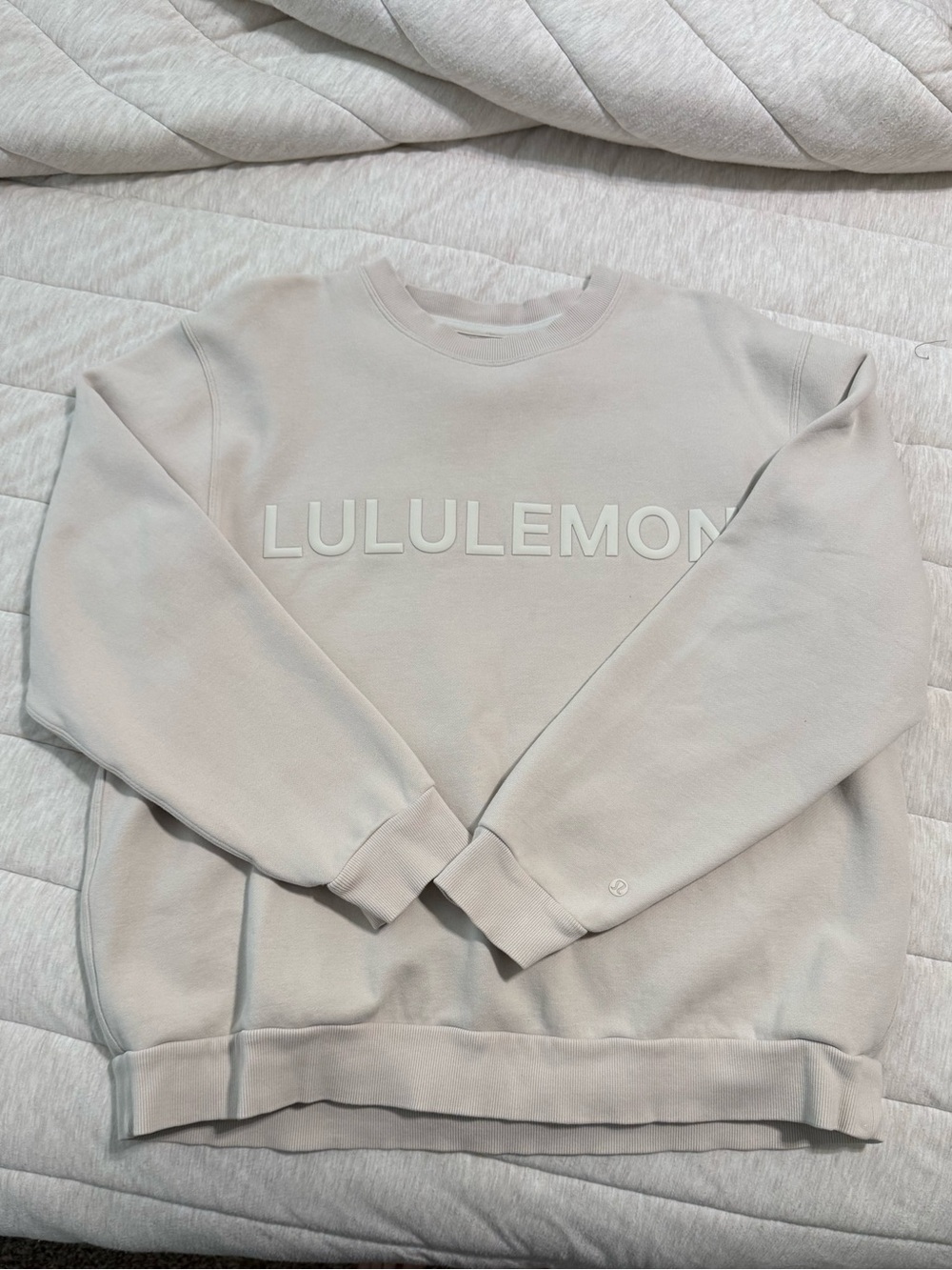 Lululemon Steady State Graphic Crewneck Sweatshirt - Light Cream